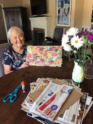 Crafting is an easy way to keep our seniors' minds working and having fun