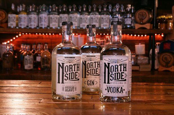 Northside Distilling Co. American Agave, Gin, and Vodka