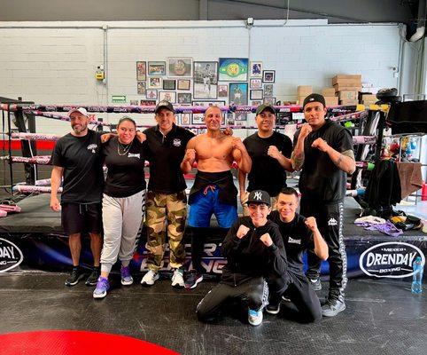 Coach Tony boxing at Sport Boxing in CDMX Mexico