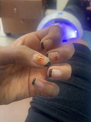 Utah Jazz Nail Design