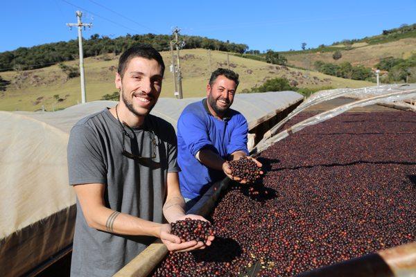 Andre Bona with our friend and coffee producer Joao Hamilton