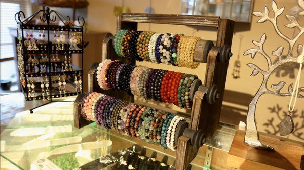 Crystal beaded bracelets at Soul Roots in Baton Rouge