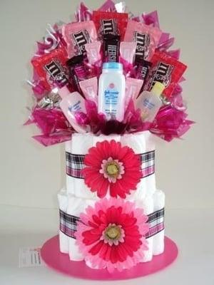 Babies and Soon 2Be Moms need love too.....
 Customized diaper cake with delicious treats of choice