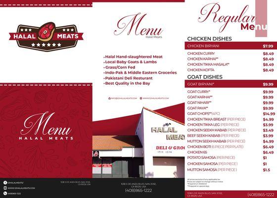 Regular Menu