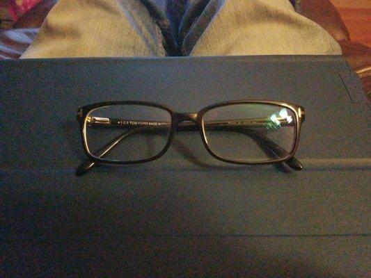 Look how thin the lenses are with my -8.00 prescription.