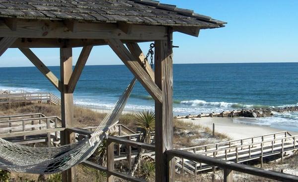 Enjoy a relaxing afternoon in a Pawleys Island Hammock!