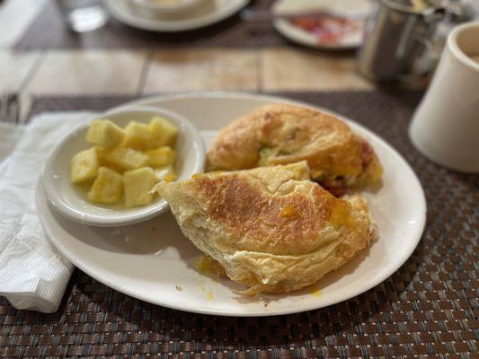 Avocado Croissant Sandwich. Get it every time