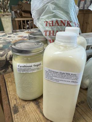 Their homemade farm yogurt and Kiefer are an incredible health aide!