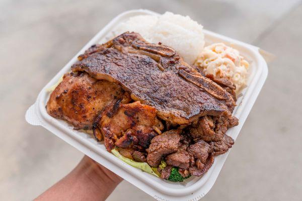 Hawaiian BBQ Mix Lunch Plate