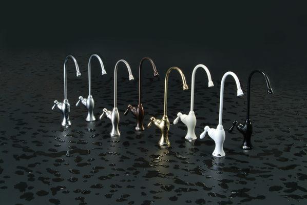 Designer Faucets in multiple color choices