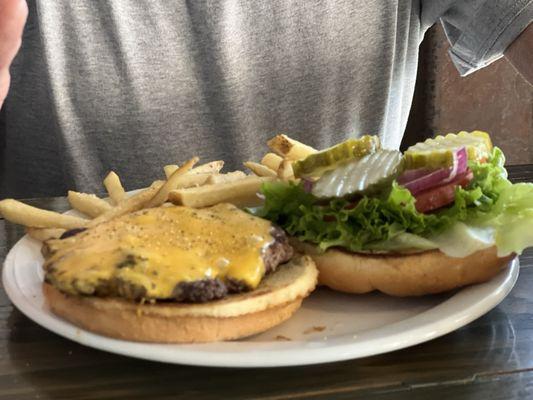 Cheeseburger and Fries