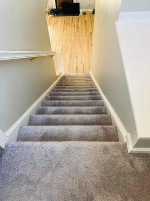 carpet cleaning of stairs!