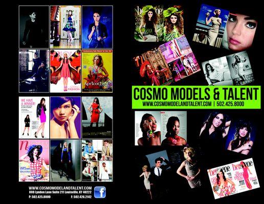 COSMO MODELS & TALENT, established since 1972, is Kentuckiana's premiere full service Agency for models and actors.