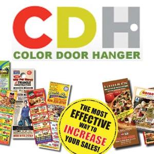 Color Door Hanger Printing services, Full Color Flyer and Doorhanger Printing services and EDDM Door to Door Mailing Services.