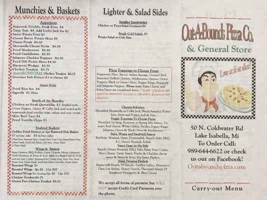 Menu Side 2