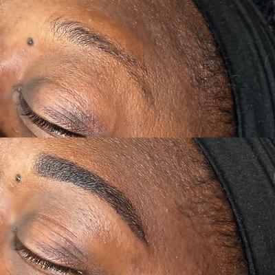 Brow Wax + Hybrid Dye