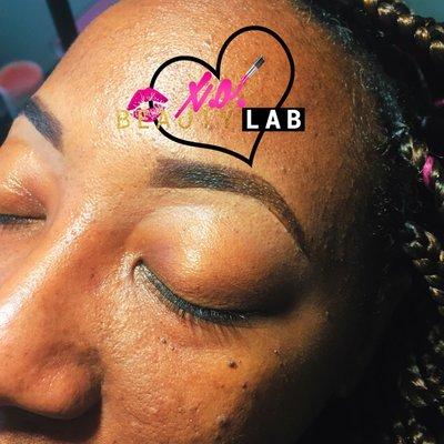 Brow Wax + Henna Tint Combo By (X.o Beauty Lab)