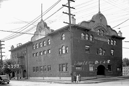 Washington Hall in the olden days.