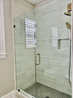 Shower glass door