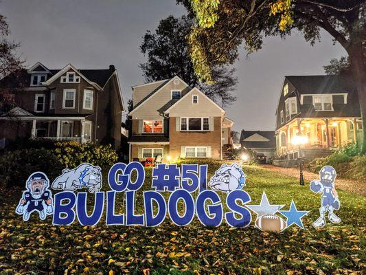 Custom School Mascot Yard Signs