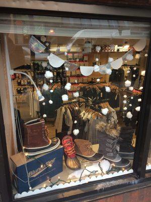 Winter window display