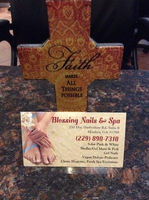 Come see us here at Blessing Nail! (229)890-7310