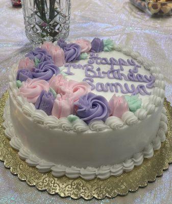 9 inch single tier cake