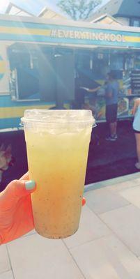 Pineapple Mint lemonade from Island Chef Cafe food truck at the complex today