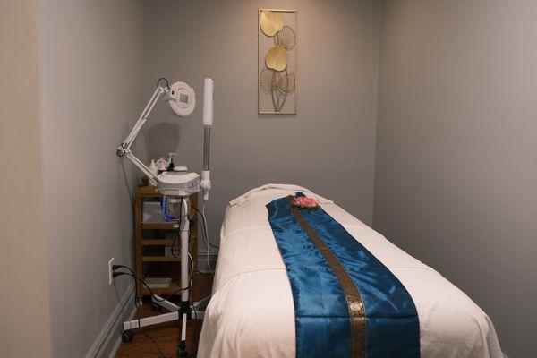 Private, clean rooms for your facials and skin treatments.