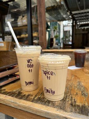 Iced Dirty Chai Latte