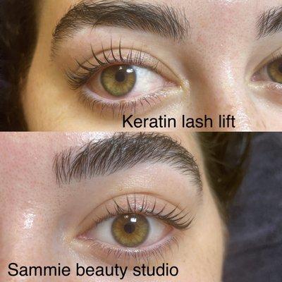 Keratin lash lift