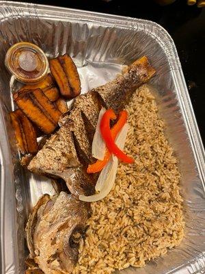 Dry Rice & Fry Fish