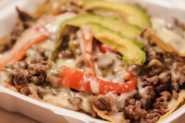 Loaded Nachos with Beef Fajita