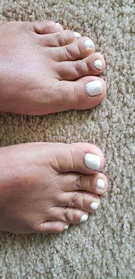 Wtf is this? Horrible pedicure.