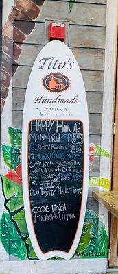 Happy Hour specials