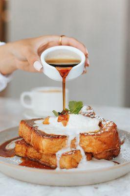 Banana Foster French Toast. Only available on our Brunch Menu.