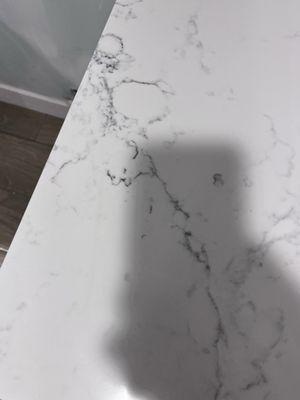 Installed kitchen countertops