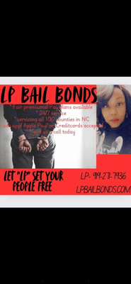 LP bail bond offers services in all 100 counties in North Carolina. We offer affordable premiums as well as payment plans.