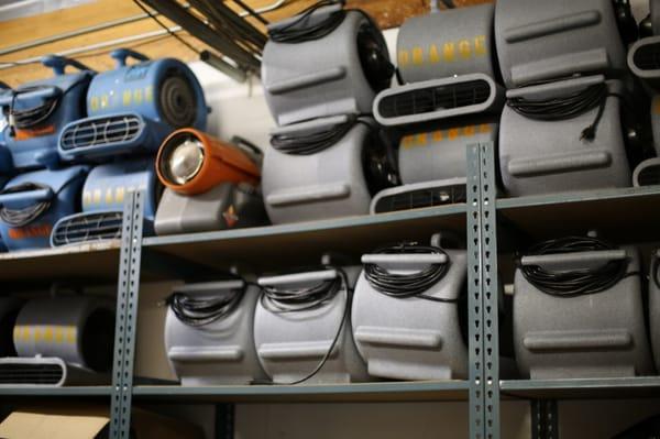 Air movers ready to go