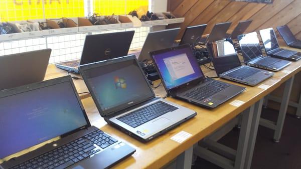 No shortage of used laptops, we always have them in stock