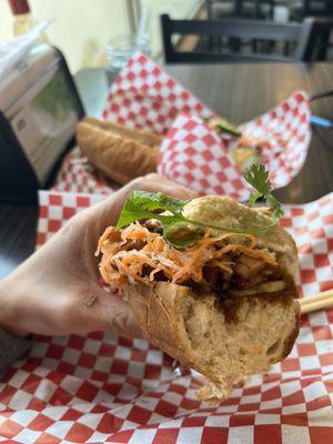 Lemongrass chicken Banh Mi