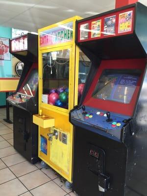 Game machines for your extra quarters.