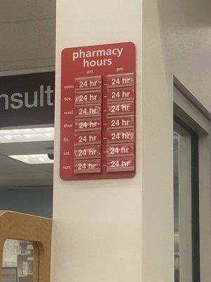 Pharmacy hours