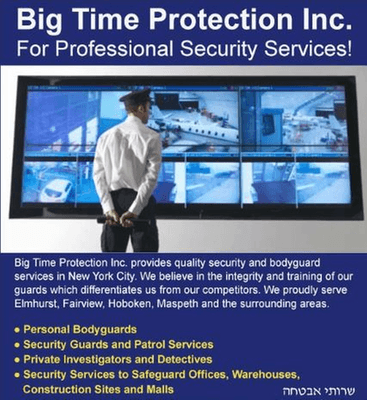 Big Time Protection Services & Security