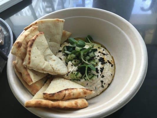 Delicious made-to-order Turkish Hummus platter.