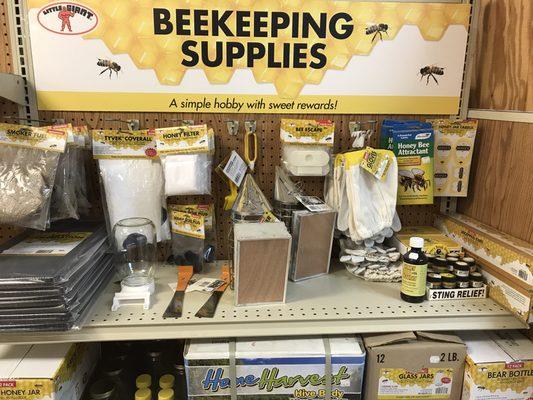 All kinds of bee keeper tools - and local honey!