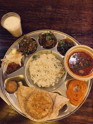 Vegetarian Gujarati thali  /Thali Specials