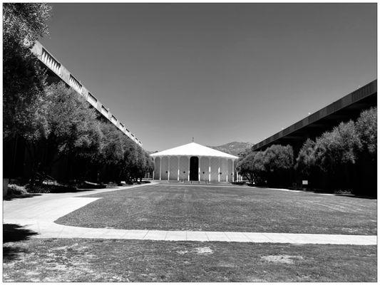 Beckman Mall. #BnWphoto #Auditorium