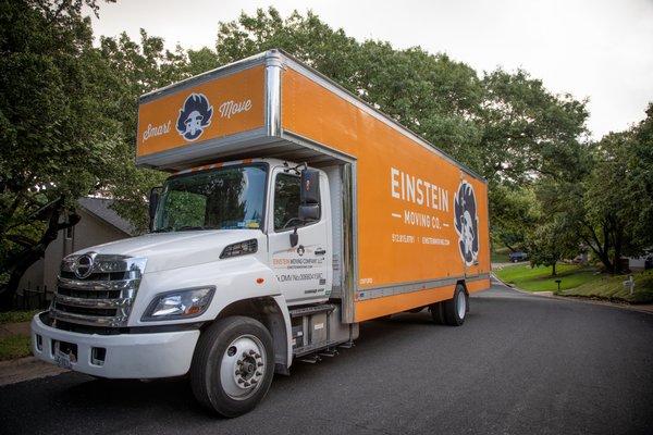 Wow. That's a lot of orange! When you work with us, you are guaranteed to get clean, fully stocked, moving trucks (no trailers!).