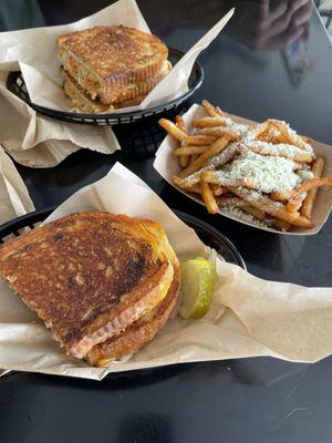 Sandwiches and fries